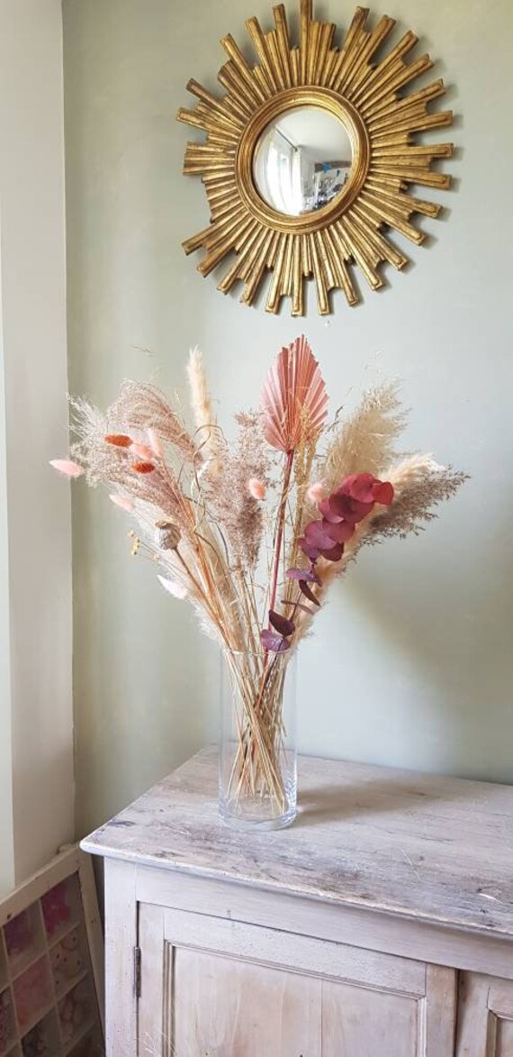 Grand Bouquet Fleurs Séchées Terracota