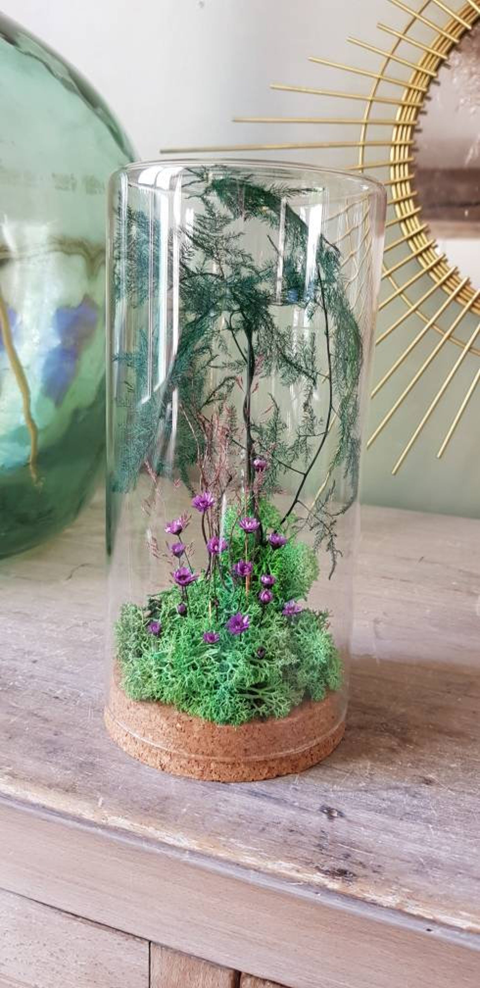 Botanical The Forest bottle handmade creation Etsy