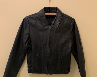 Vintage Harley Davidson Patch Leather Jacket