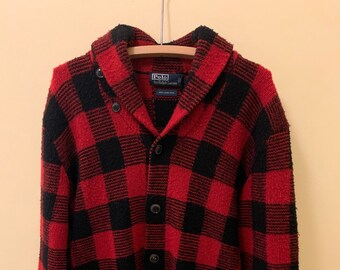 Polo Ralph Lauren Plaid Curling Sweater 