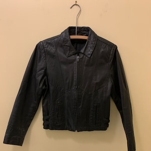Vintage Harley Davidson Patch Leather Jacket