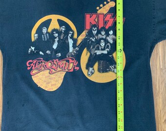 Vintage Aerosmith/kiss 2003 Tour Band T-shirt - Etsy