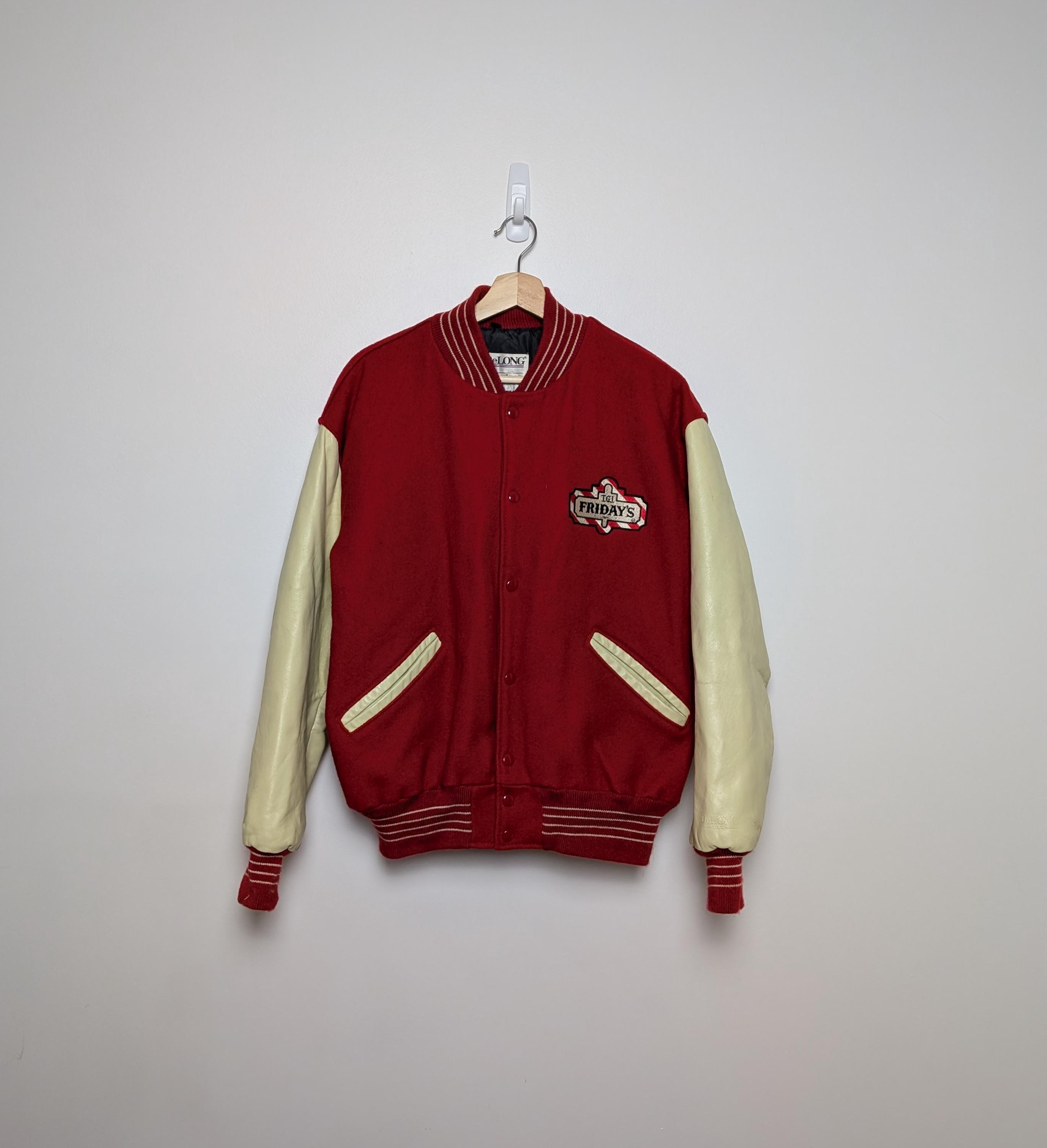 Vintage TGI Fridays Restaurant Lettermen Jacket - Etsy Israel