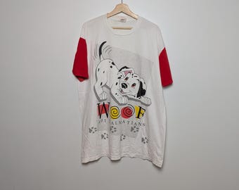 1990s 101 Dalmatians Disney Movie T-Shirt