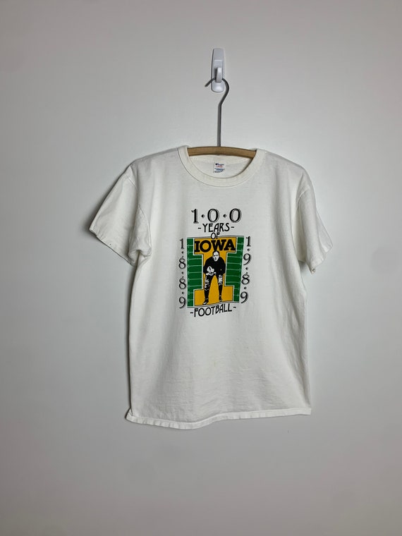 1989 Iowa Football 100th Anniversary Champion T-Shirt - Gem