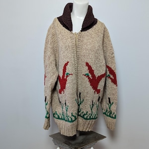 1950s Cowichan Hunting Sweater