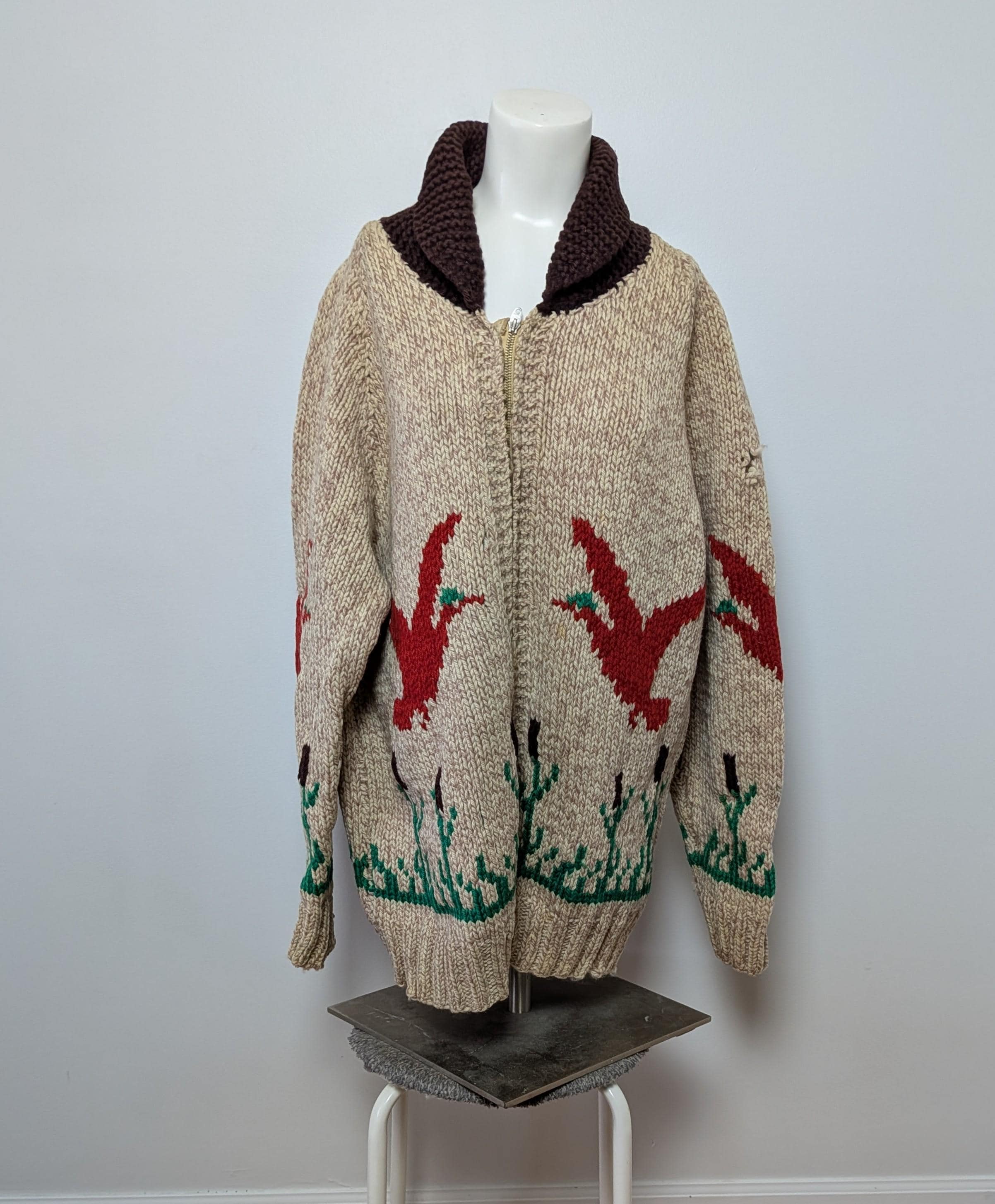 1950s Cowichan Hunting Sweater - Etsy Denmark