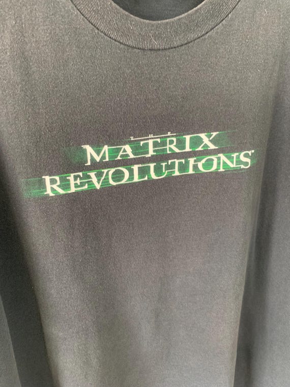 2003 the Matrix Revolutions Movie Promo T-shirt - Etsy