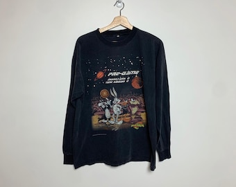 1996 Space Jam Movie Promo Long Sleeve Shirt