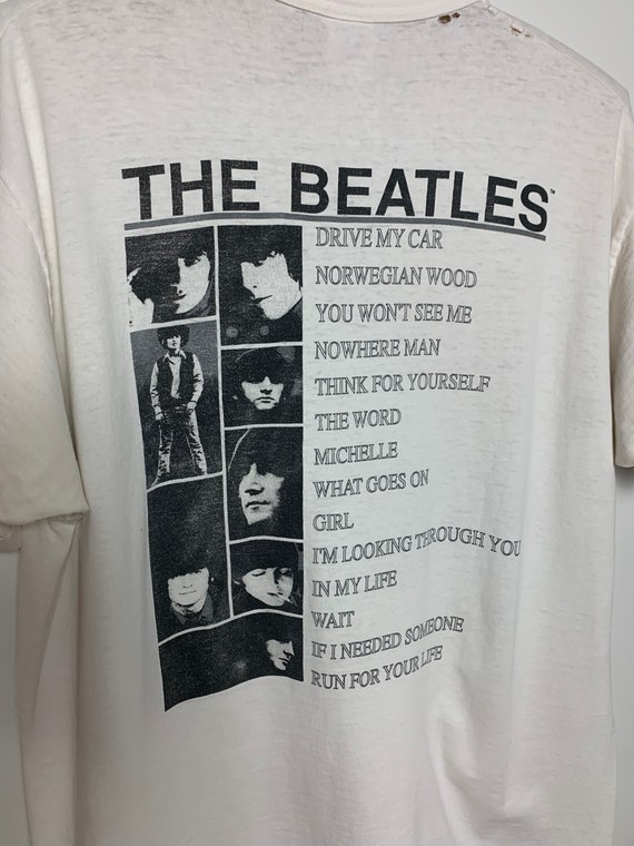 1990 The Beatles Rubber Soul Album T-Shirt - image 7