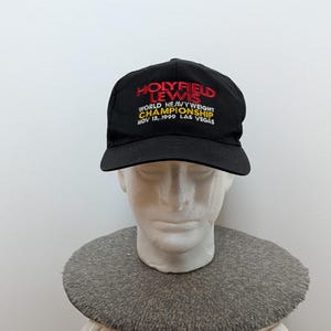 1999 Holyfield vs Lewis Boxing Fight Promo Hat