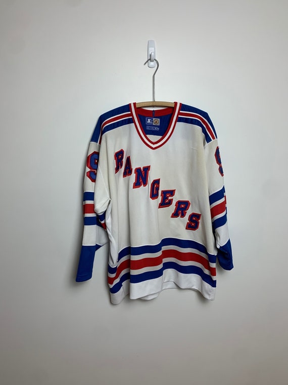 NWT Vintage New York Rangers Brian Leetch Signed Baseball Jersey