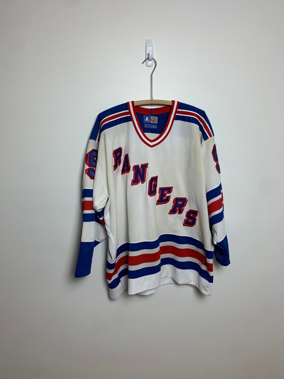 Vintage 90s Jersey NY RANGERS Hockey Leetch Ccm T-shirt Large