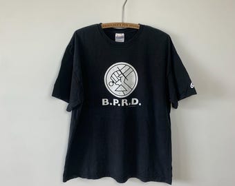 2000 Hellboy R.P.R.D Logo Comic Book T-Shirt