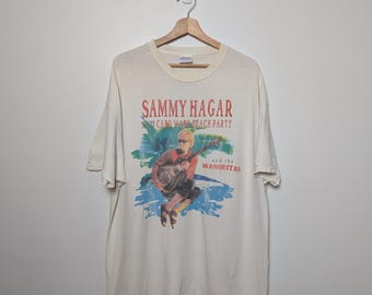 Camiseta vintage de rock de la gira de verano de Sammy Hagar Cabo Wabo