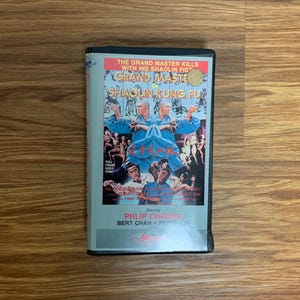 1980s Grandmasters of Kung Fu VHS Tape