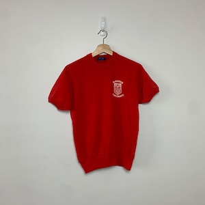 1970s McMaster University Short Sleeve Raglan Sweatshirt