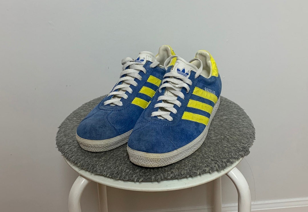 スニーカー adidas Gazelle  Blue Yellow IH5503 adidas (WMNS) adidas Gazelle Home 'Bright Blue Yellow