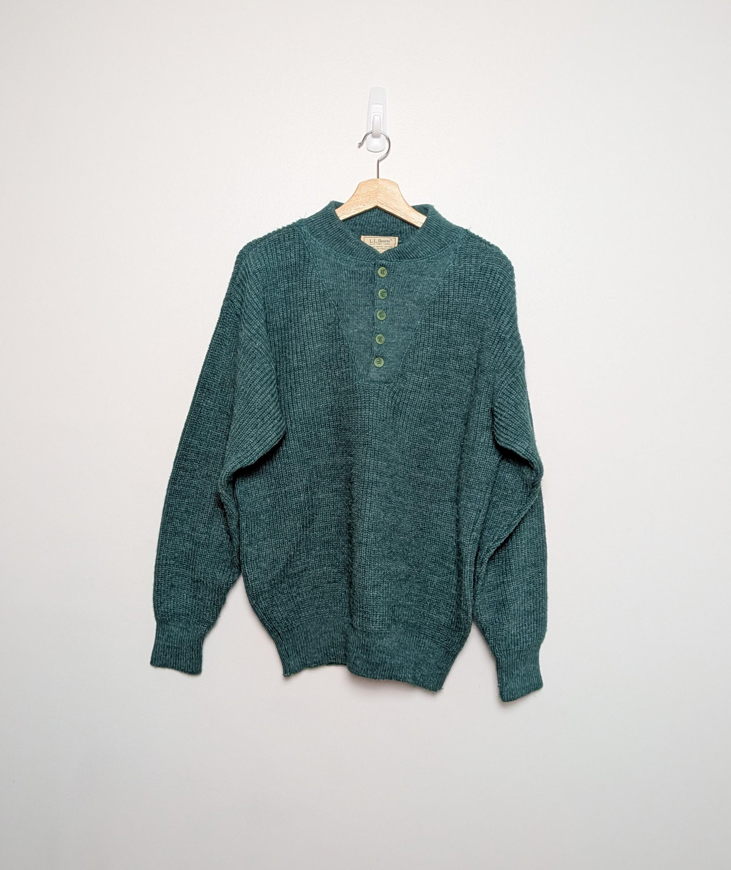 1970年代 LL Bean フォレストグリーン ニットセーター - Etsy 日本