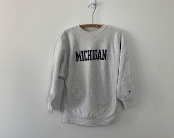 Vintage 90s Champion Reverse Weave University of Michigan