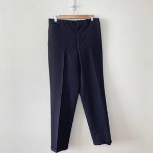 1950er Jahre Wolle Hose in Marineblau