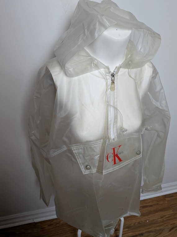 1990s Calvin Klein PVC See Through Jacket Ireland