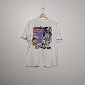 1995 Deez Nuts tecknad ekorre t-shirt