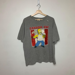 2000 The Simpson Homer &quot;Canada, Eh?&quot; Cartoon T-Shirt