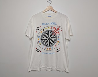 Vintage 80s 1989-1990 Billy Joel Storm Front American Tour Tee