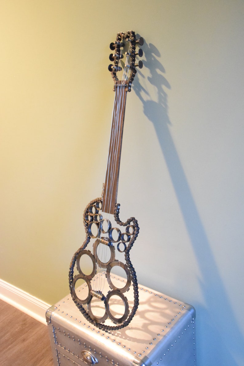 Metal Guitar Art Etsy