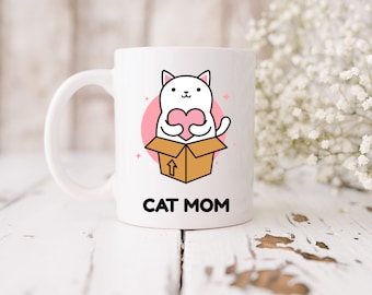 Cat Mom Mug, Cat Mug, Mother's Day gift for cat mom, Mother's Day gift, 11 oz mug