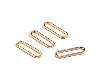 6pcs Zn Alloy Earring Charms Earring Supply- Oval Shaped Earring connector-Earring findings-jewelry supply 6mm * 19mm HJ1161
