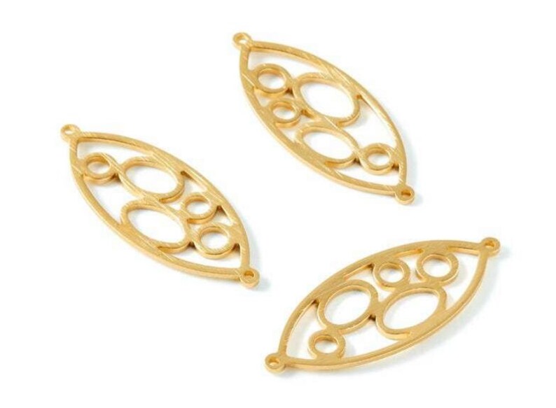 22mm LL1132A 6pc Aluminum Alloy Plated Gold Earring Earring Supply Oval Shaped Earring connector-Earring finding-jewelry supply 31mm