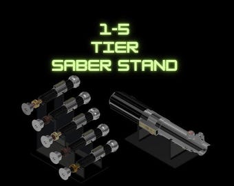 Basic 1-5 Tier Saber Stand STL Files