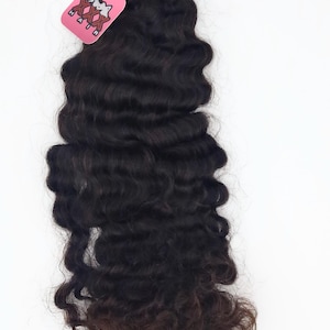 20” Burmese Curly Bulk Braiding Human Hair Bundle