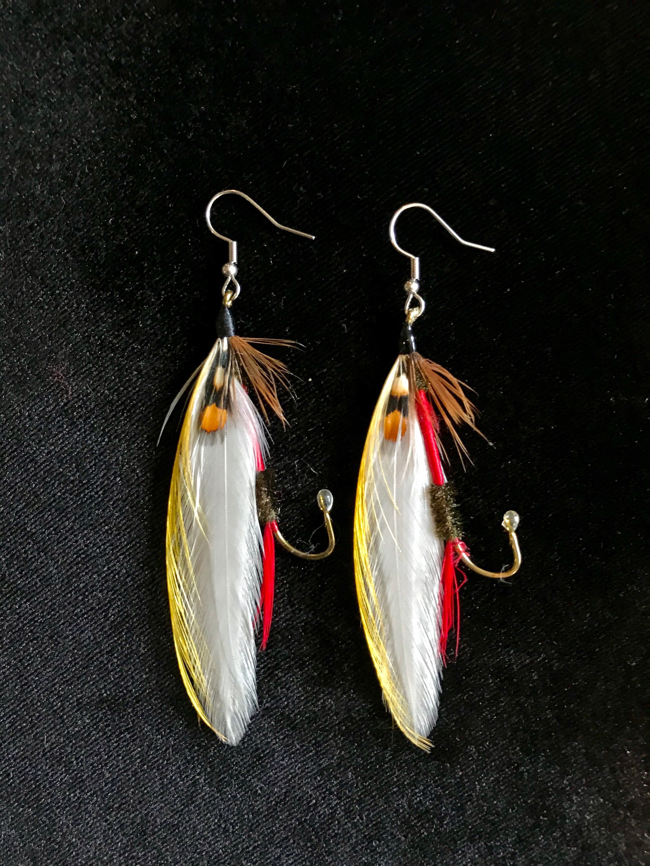 Fly Fishing Earrings Etsy