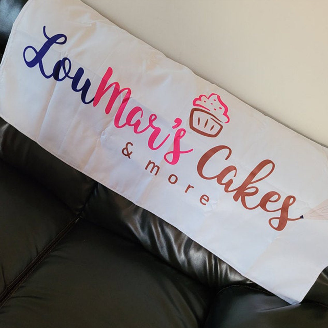 Custom Table Runner printed with business logo table cloth Etsy