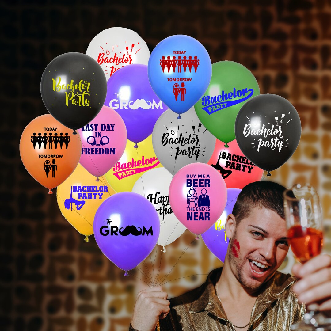 Custom Bachelor Bachelorette Party Balloons, Personalized Balloon for