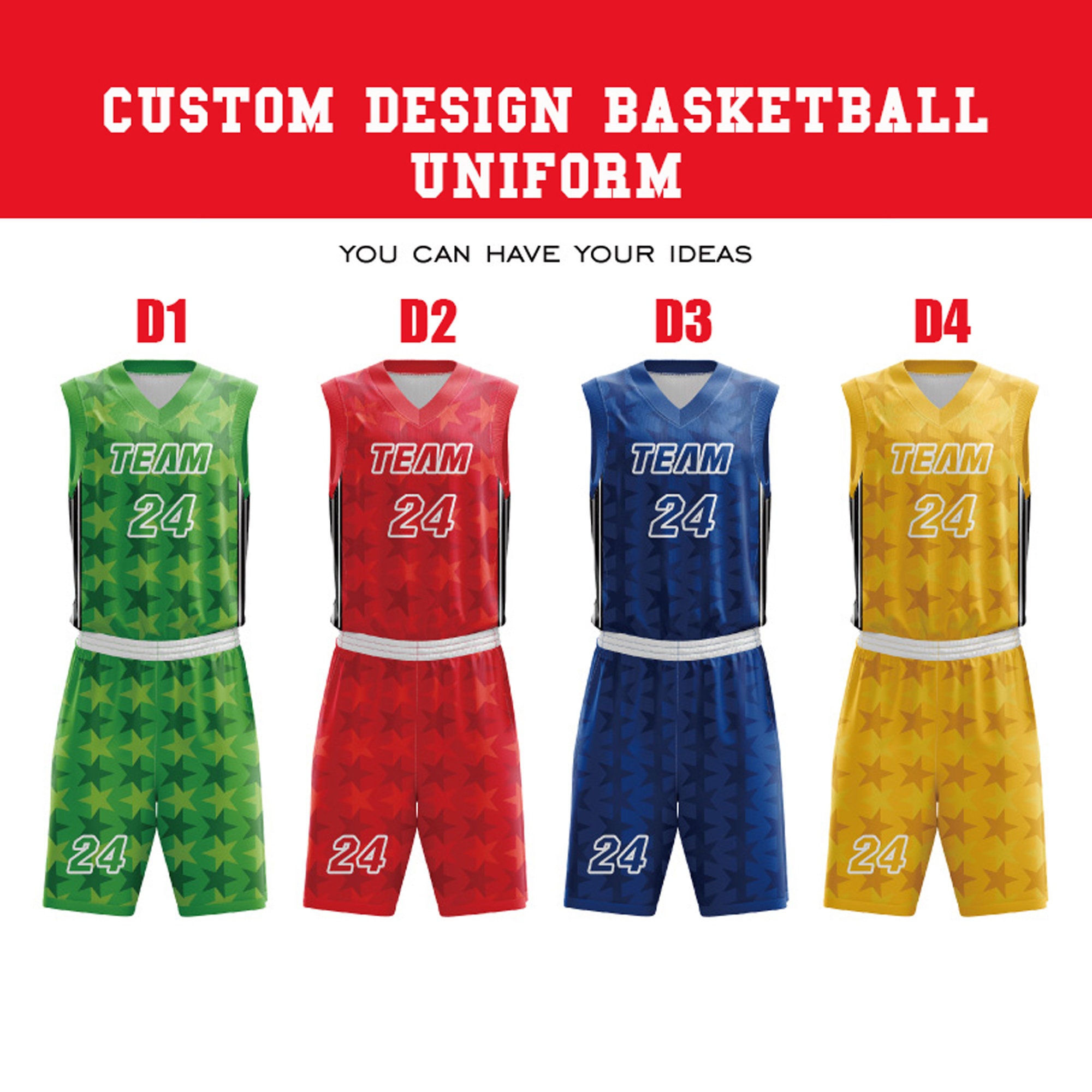 Custom Name No Men College Basketball Jerseys Uniforms Sport Kit