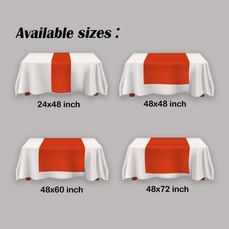 Custom Table Runner Personalized with your Message and Logo Etsy