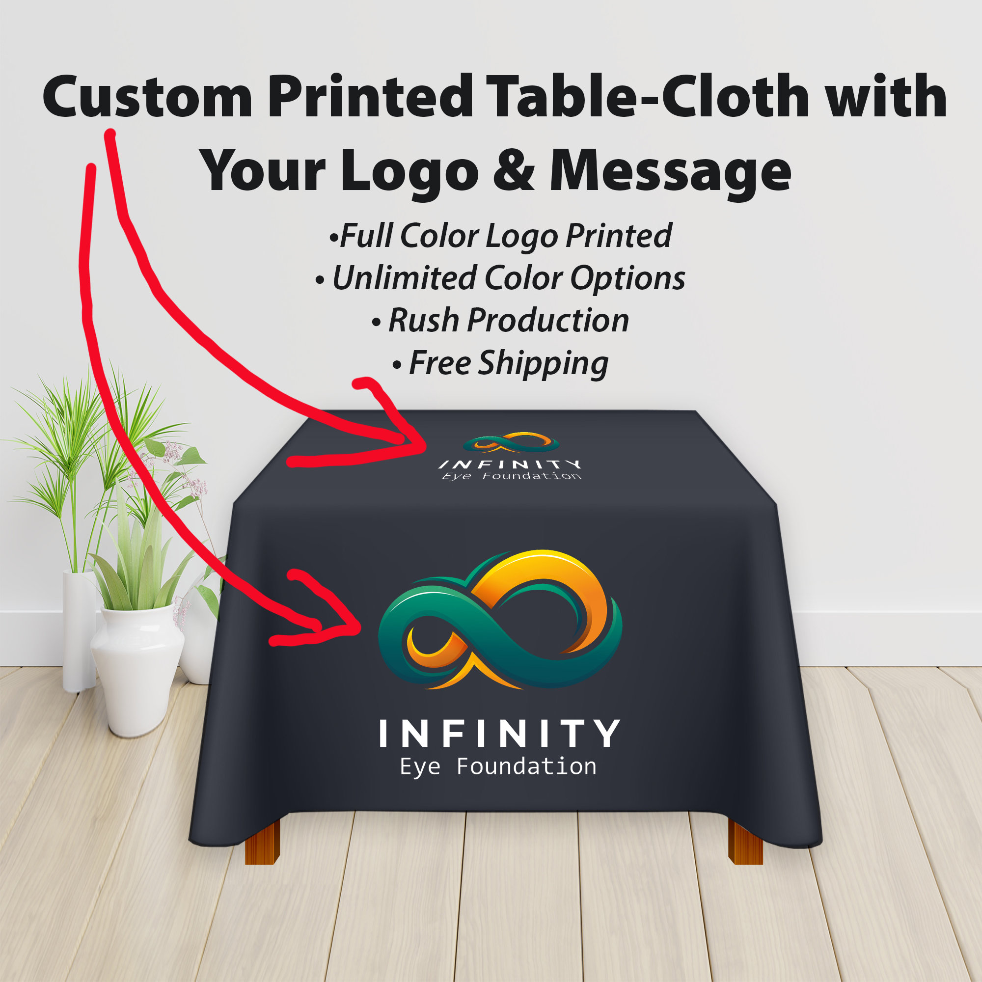 Personalized Tablecloth Full Color Print Custom Table Runner Etsy