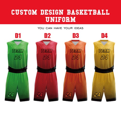 Premium Custom Basketball Jersey Personalized Team Shirt Etsy