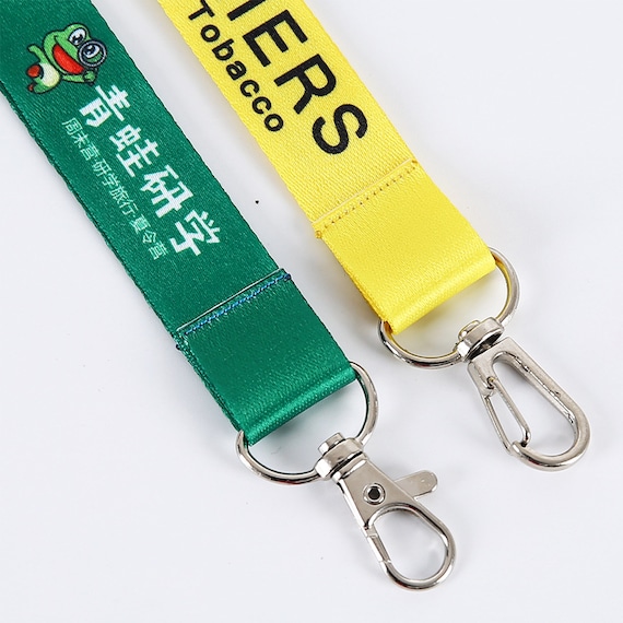 Full Color Personalize Lanyards with Your Name Company, School Logo, Business Name Custom Printed on Lanyards, Keys & ID Holder