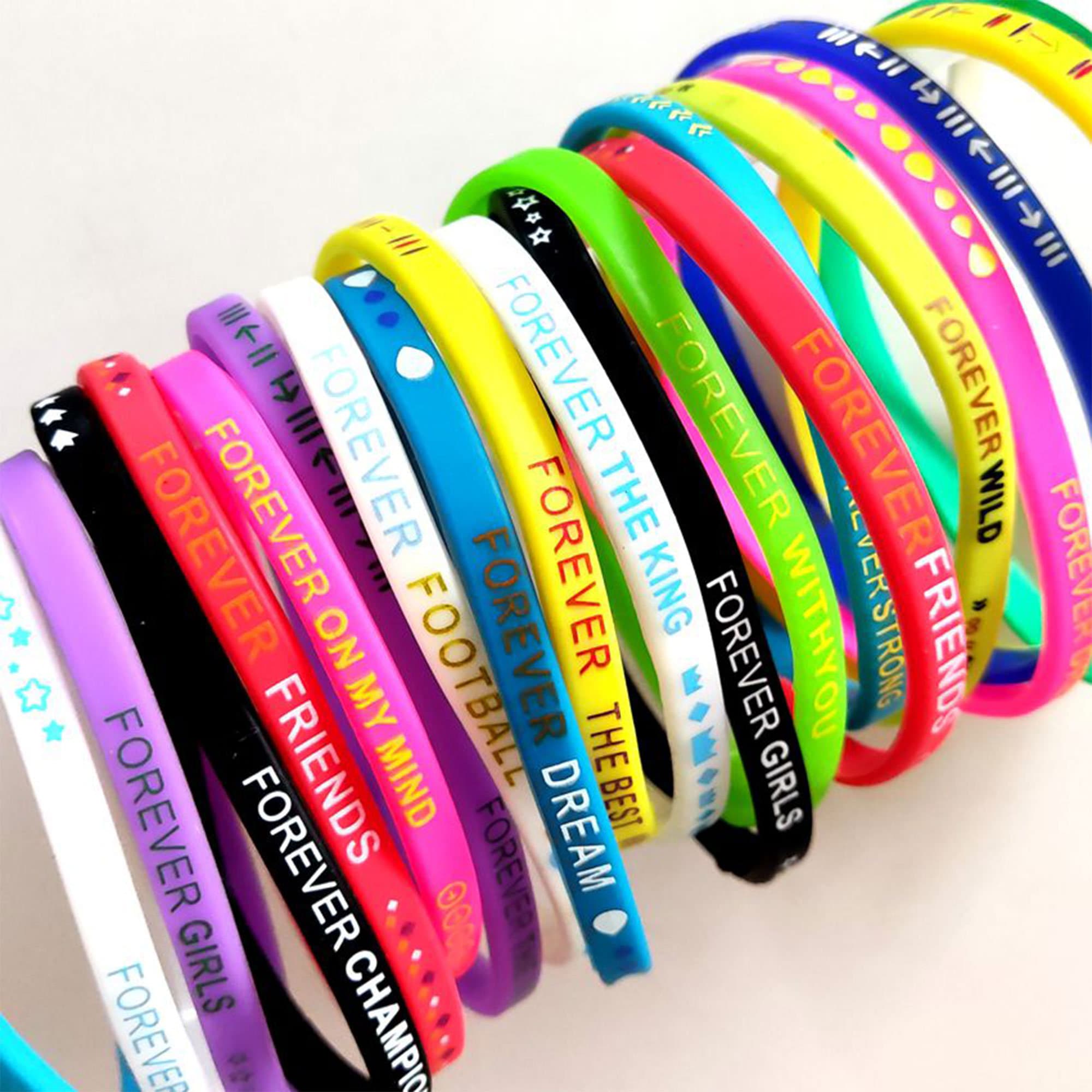 Custom Promotional Debossed Silicone Wristbands - Best Price