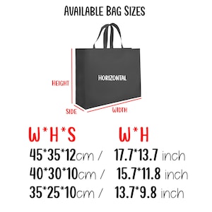 Custom Printed Non Woven Tote Bags for Wedding Gift Bags Shopping Bag Reusable Grocery Bags Eco Friendly Market Bag image 3