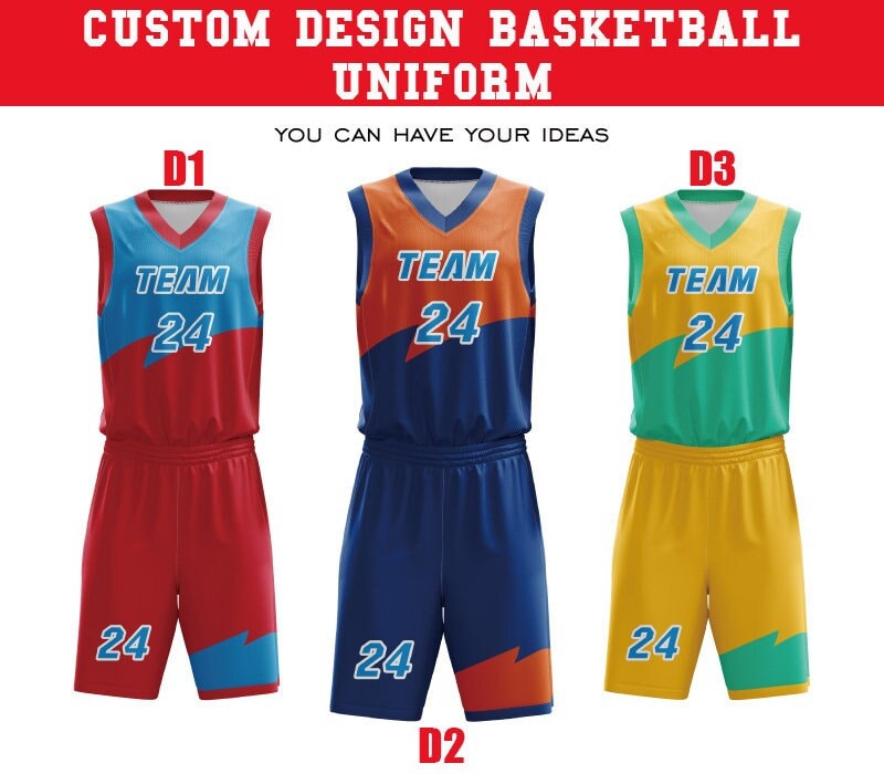 Custom Designs Unique Color Numbers Basketball Jersey Sublimation  Breathable Men Women Basketball Uniform - China Team Basketball Uniform and  Men Basketball Jersey Set price
