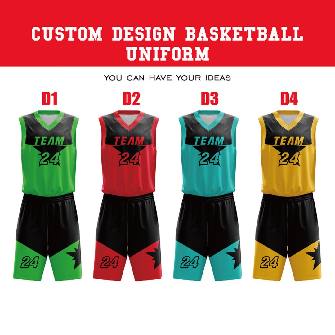 Custom Youth Basketball Jerseys for Team With Name Number Etsy
