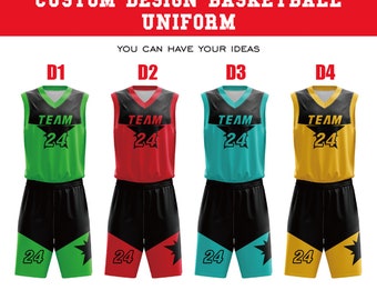 Custom Basketball Jersey Basketball Uniform Suit with Printed Name Number  Logo for Men Youth Kids Personalized Team Jerseys