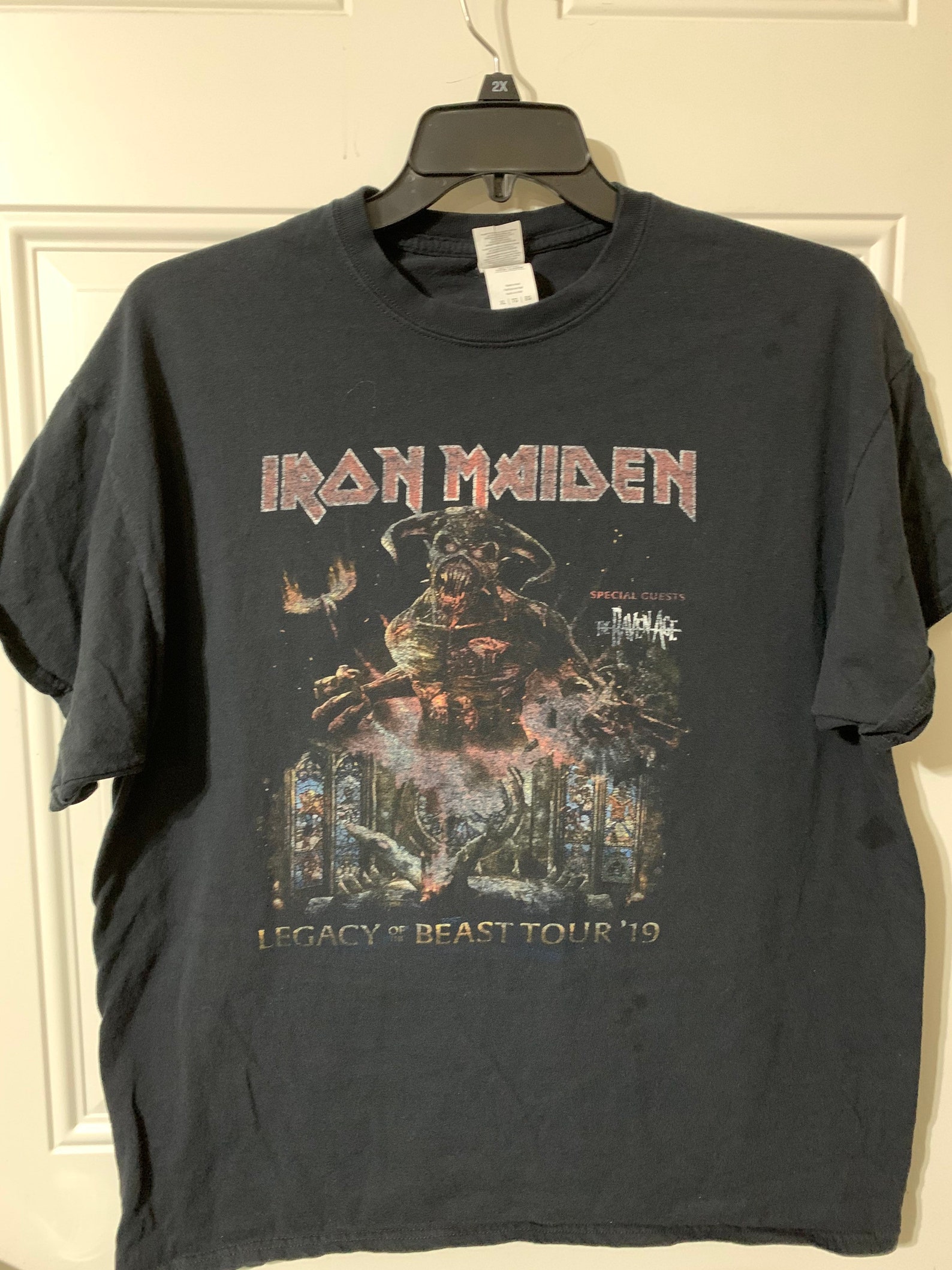 Iron Maiden Legacy of the Beast Tour Tshirt Size XL Etsy