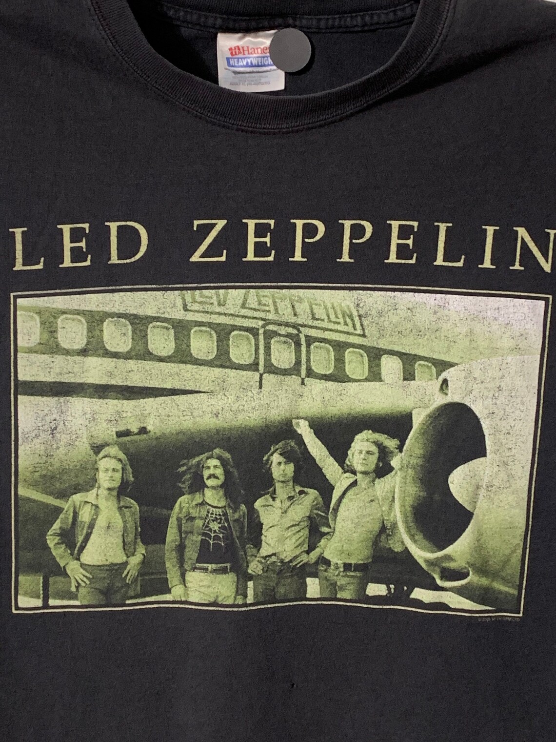 Vintage Led Zeppelin Air Plane Photo Promo Tshirt Size XL Etsy